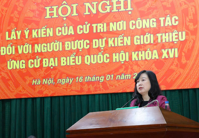 100% cử tri Bộ Y tế nhất trí giới thiệu Bộ trưởng Đào Hồng Lan ứng cử Đại biểu Quốc hội khoá XVI